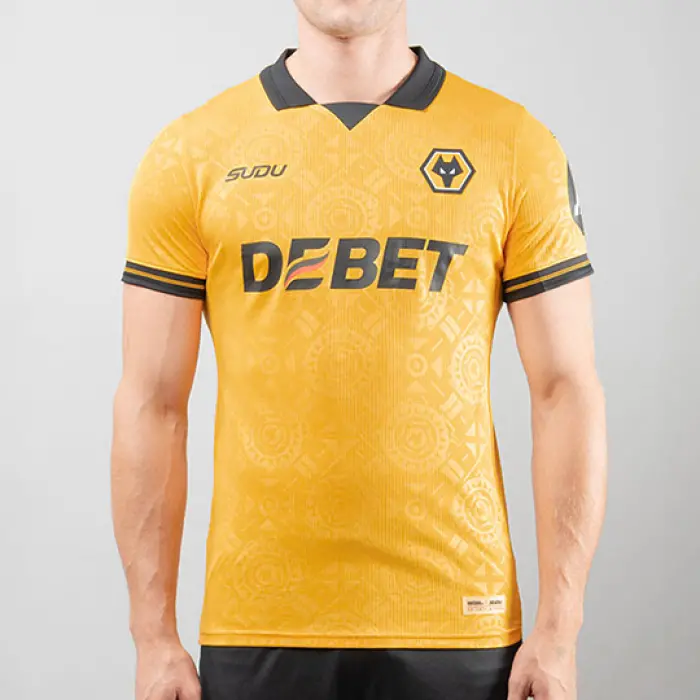 Wolverhampton Wanderers Shirt Store | 2025-26 Wolves Pro Home Shirt – Adult With Custom Printing Collection Wolverhampton Wanderers Official Gear